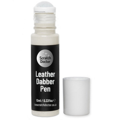 Scratch Doctor Leather Dabber Touch Up Pen, Leather Dye, Leather Paint 10ml Light Cream DIY at B&Q