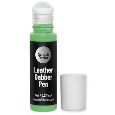 Scratch Doctor Leather Dabber Touch Up Pen, Leather Dye, Leather Paint 10ml Light Green