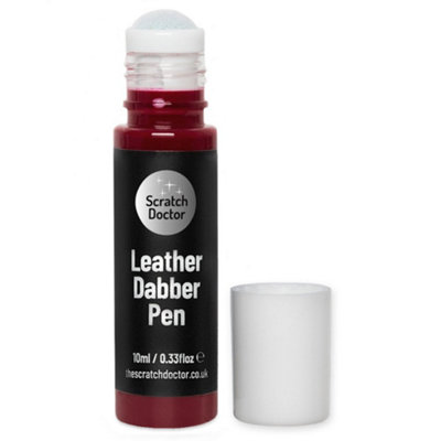 Scratch Doctor Leather Dabber Touch Up Pen, Leather Dye, Leather Paint 10ml Red