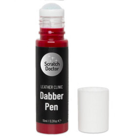 Scratch Doctor Leather Dabber Touch Up Pen, Leather Dye, Leather Paint 10ml Red