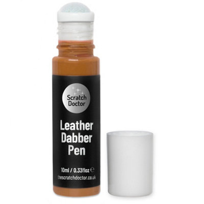 Scratch Doctor Leather Dabber Touch Up Pen, Leather Dye, Leather Paint 10ml Tan