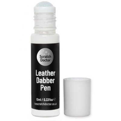 Scratch Doctor Leather Dabber Touch Up Pen, Leather Dye, Leather Paint 10ml White