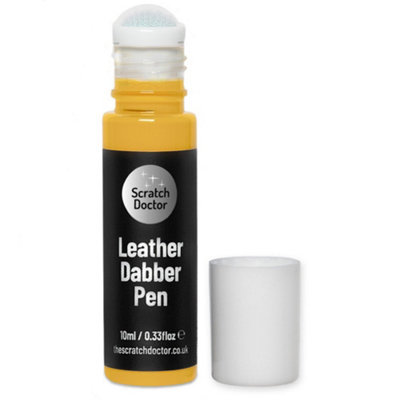 Scratch Doctor Leather Dabber Touch Up Pen, Leather Dye, Leather Paint 10ml Yellow