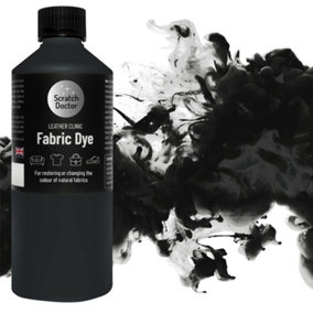 Scratch Doctor Liquid Fabric Dye Paint for sofas, clothes and furniture 1000ml Black