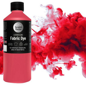 Scratch Doctor Liquid Fabric Dye Paint for sofas, clothes and furniture 1000ml Bright Red