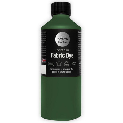 Scratch Doctor Liquid Fabric Dye Paint for sofas, clothes and furniture 1000ml Dark Green