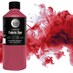 Scratch Doctor Liquid Fabric Dye Paint for sofas, clothes and furniture 1000ml Red