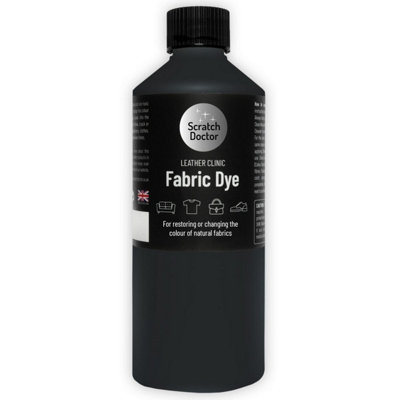 Scratch Doctor Liquid Fabric Dye Paint for sofas, clothes and furniture 250ml Black