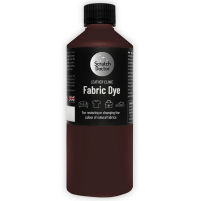 Scratch Doctor Liquid Fabric Dye Paint for sofas, clothes and furniture 250ml Chocolate Brown