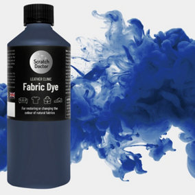 Scratch Doctor Liquid Fabric Dye Paint for sofas, clothes and furniture 250ml Dark Blue