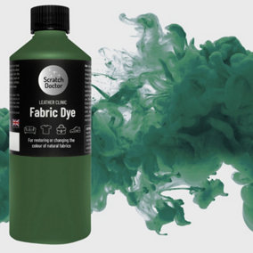 Scratch Doctor Liquid Fabric Dye Paint for sofas, clothes and furniture 250ml Dark Green