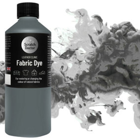 Scratch Doctor Liquid Fabric Dye Paint for sofas, clothes and furniture 250ml Dark Grey