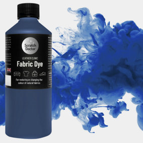Scratch Doctor Liquid Fabric Dye Paint for sofas, clothes and furniture 250ml Royal Blue