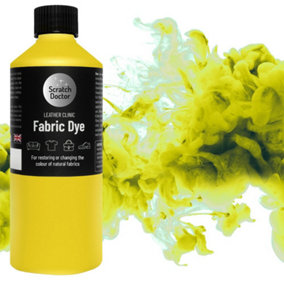 Scratch Doctor Liquid Fabric Dye Paint for sofas, clothes and furniture 250ml Yellow