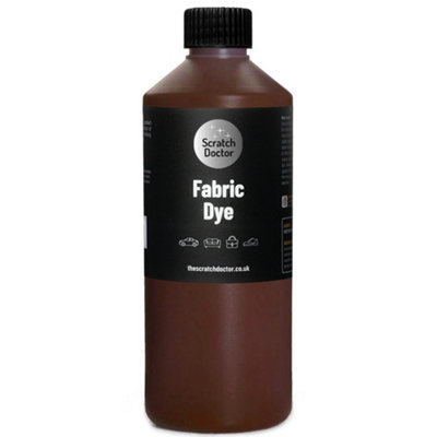Scratch Doctor Liquid Fabric Dye Paint for sofas, clothes and furniture 500ml Medium Brown