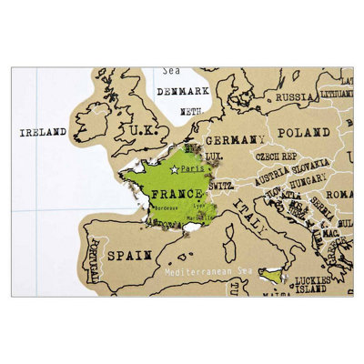 Scratchmap Personalised Map of the World - 3