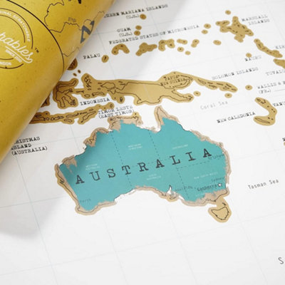 Scratchmap Personalised Map of the World - 5