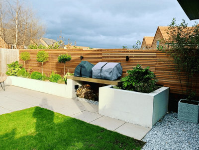 Screen Slats Western Red Cedar For Fencing, Cladding, Trellis, Planters, 3.35m 11ft Single Piece