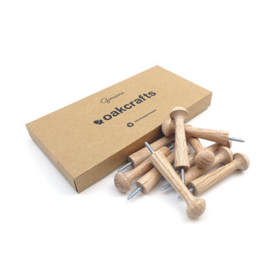 Screw in Oak Shaker Peg 3.5" - (Pack of 5) - 4