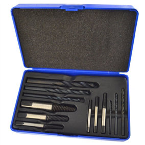 Screw Stud Extractor Remover Set Reverse Thread Easy Out 3 to 25mm 12pc