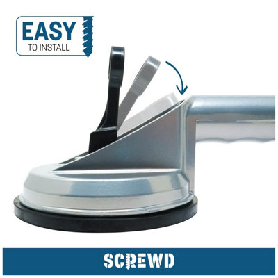 SCREWD Dual Suction Cup Heavy Duty Lifter for Glass, Doors, Windows and ...