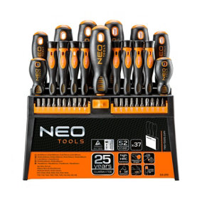 Screwdriver Set With Bits 37pc NEO TOOLS