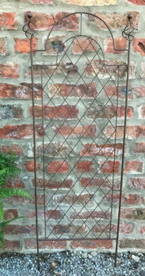 Scroll Garden Wall Trellis Climbing Plant Support Frame Set of 2 (H)120cm - 3