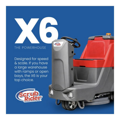 Scrub Rider X6 Ride-On Floor Scrubber