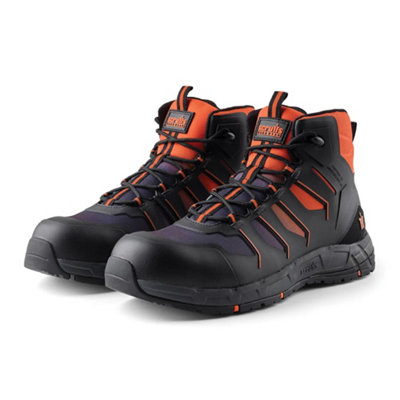 Scruffs Glide Safety Boot (Black/Orange)  (UK 11)
