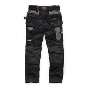 Scruffs Pro Flex Trousers with Holster Pockets Black Trade - 32L