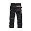 Scruffs Pro Flex Trousers with Holster Pockets Black Trade - 38L