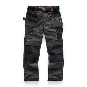 Scruffs Pro Flex Trousers with Holster Pockets Graphite Grey Trade - 30S