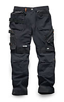 Scruffs Pro Trade Flex Plus Slim Fit Work Trousers Black - 32R
