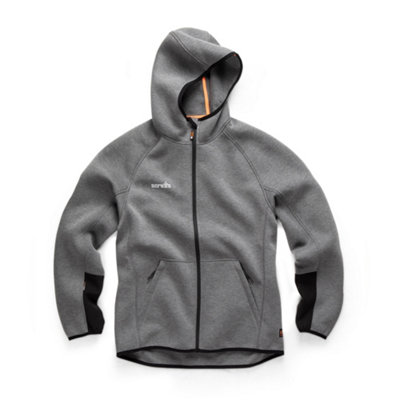 Scruffs Trade Air-Layer Full Zip Work Hoodie Grey - S