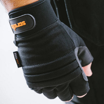 Scruffs Trade Fingerless Gloves (Black) (X Large)