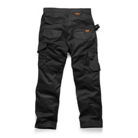 Scruffs Trade Flex Work Trousers Black Hardwearing - 36in Waist, 30in Leg