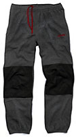 Scruffs Vintage Fleece Jogger Pants Dark Grey Knee Pad Insert Workwear Jogging Bottoms - Medium