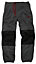 Scruffs Vintage Fleece Jogger Pants Dark Grey Knee Pad Insert Workwear Jogging Bottoms - Medium