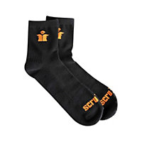 Scruffs - Worker Lite Socks Black 3pk - Size 10 - 13 / 44 - 48