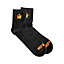 Scruffs - Worker Lite Socks Black 3pk - Size 10 - 13 / 44 - 48