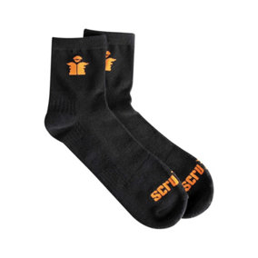 Scruffs - Worker Lite Socks Black 3pk - Size 7 - 9.5 / 41 - 43
