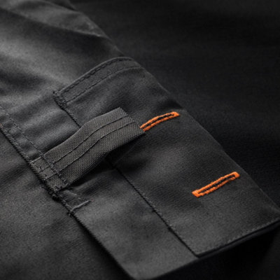 Scruffs Worker Multi Pocket Work Trousers Black Trade - 32R