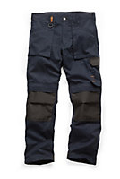 Scruffs Worker Multi Pocket Work Trousers Navy Trade - 40R