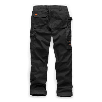 Scruffs WORKER PLUS Black Work Trousers with Holster Pockets Trade ...