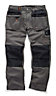 Scruffs WORKER PLUS Graphite Grey Work Trousers with Holster Pockets Trade Hardwearing - 32in Waist - 30in Leg - Short