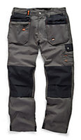 Scruffs WORKER PLUS Graphite Grey Work Trousers with Holster Pockets Trade Hardwearing - 32in Waist - 32in Leg - Regular
