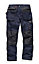 Scruffs WORKER PLUS Navy Work Trousers with Holster Pockets Trade Hardwearing - 30in Waist - 32in Leg - Regular