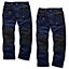 Scruffs WORKER PLUS TWIN PACK Navy Work Trousers with Holster Pockets Trade Hardwearing - 38in Waist - 32in Leg - Regular