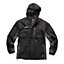 Scruffs Worker Waterproof Coat Jacket Black & Grey - L