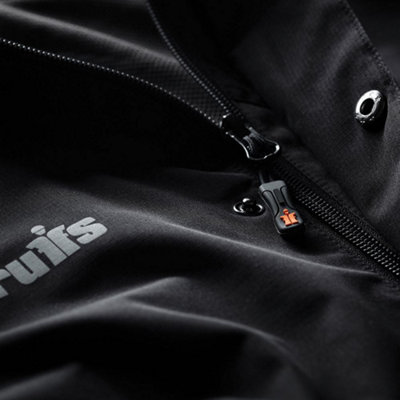 Scruffs Worker Waterproof Coat Jacket Black & Grey - L
